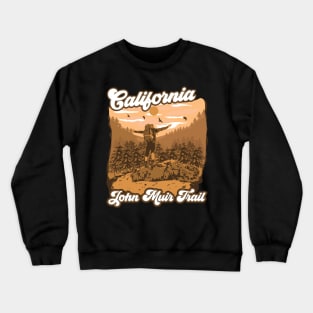 Hiking California John Muir Trail Crewneck Sweatshirt